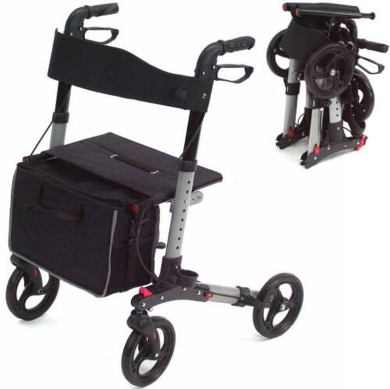 Apex Rollator Rollator Alu klappbar Leichtgewichtsrollator Gehhilfe Gehwagen 55970 von Apex