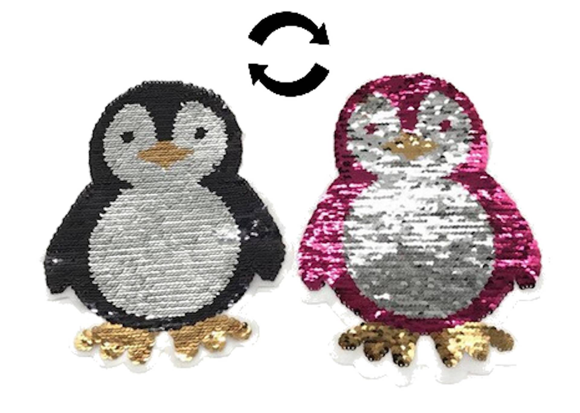18cm Pailletten Pinguin Aufnäher Applikationen Sequins Patch Wendepailletten Winter Tier Schnee Bügelbild Pink Bunt Kinder Aufbügler 18cm Pailletten Pinguin Aufnäher Applikationen Sequins Patch Wendepailletten Winter Tier Schnee Bügelbild Pink Bunt Kinder Aufbügler von ApfelblueteShopDE