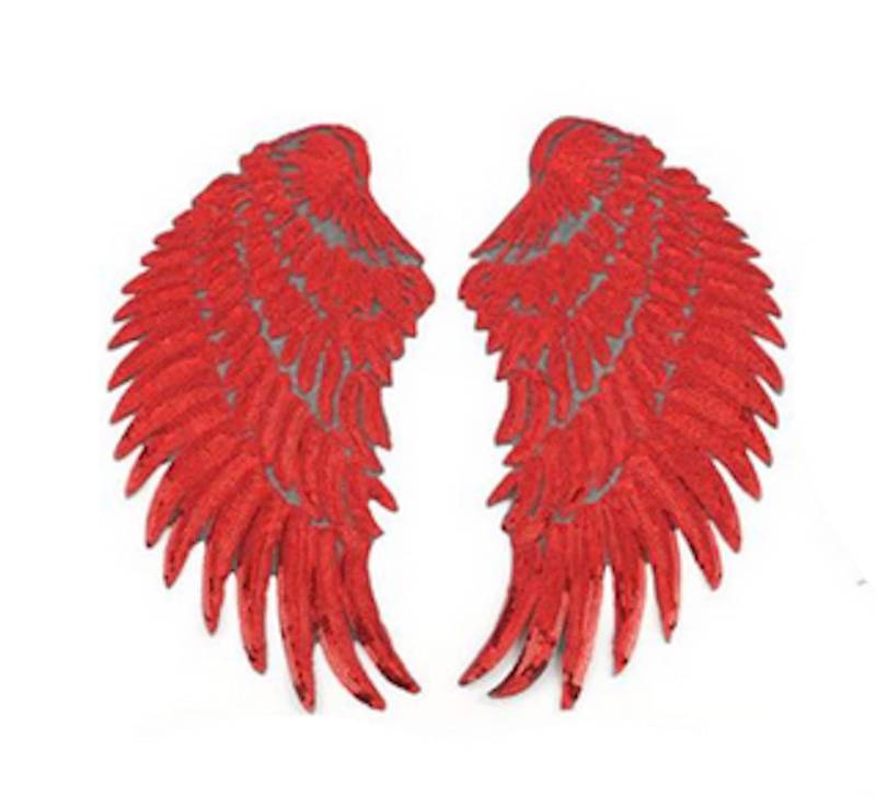 27cm Flügel Pailletten Rot Bügelbild Wings Applikation Hot Fix Bügelbilder Applikationen Engelsflügel Engel Teufel Sequins Patch Applique 27cm Flügel Pailletten Rot Bügelbild Wings Applikation Hot Fix Bügelbilder Applikationen Engelsflügel Engel Teufel Sequins Patch Applique von ApfelblueteShopDE