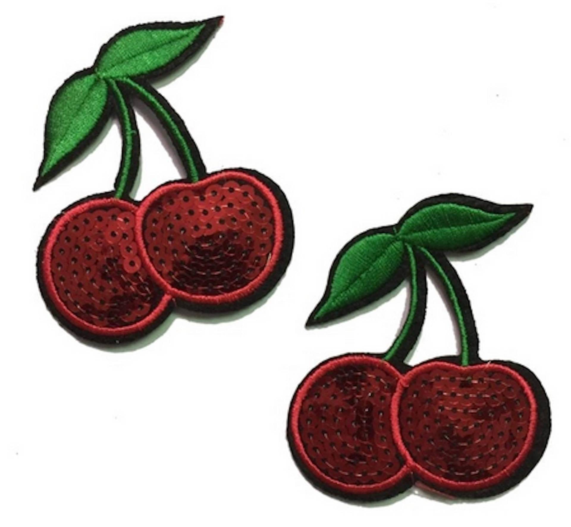 2x Kirsch Applikationen Kirschen Pailletten Kirsche Bügelbild Hot Fix Bügelbilder Applikation Sequins Patch Ironon Rot Bunt Obst 2x Kirsch Applikationen Kirschen Pailletten Kirsche Bügelbild Hot Fix Bügelbilder Applikation Sequins Patch Ironon Rot Bunt Obst von ApfelblueteShopDE