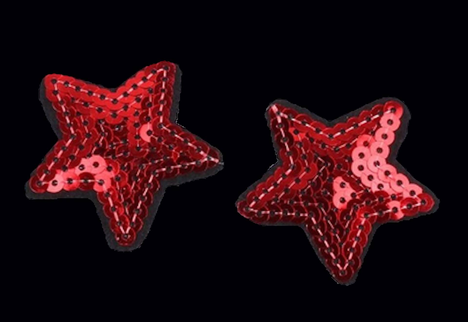 2x Sterne 5cm Rot Pailletten Bügelbild Klein Applikation Hot Fix Bügelbilder Applikationen Sequins Patch Stern Star Aufbügler Mundschutz Red 2x Sterne 5cm Rot Pailletten Bügelbild Klein Applikation Hot Fix Bügelbilder Applikationen Sequins Patch Stern Star Aufbügler Mundschutz Red von ApfelblueteShopDE
