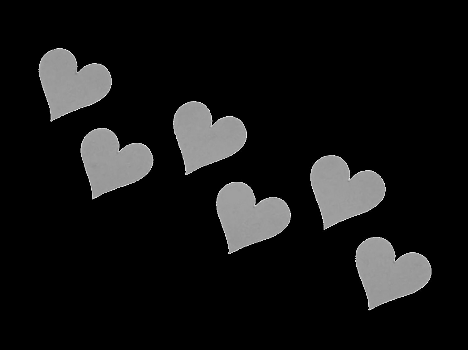 6x Reflektierende Herz Herzen Aufbügler Applikation Bügelbilder Leuchten Sicherheit Bügelbild Hotfix Applikationen Kinder Mädchen Silber von ApfelblueteShopDE