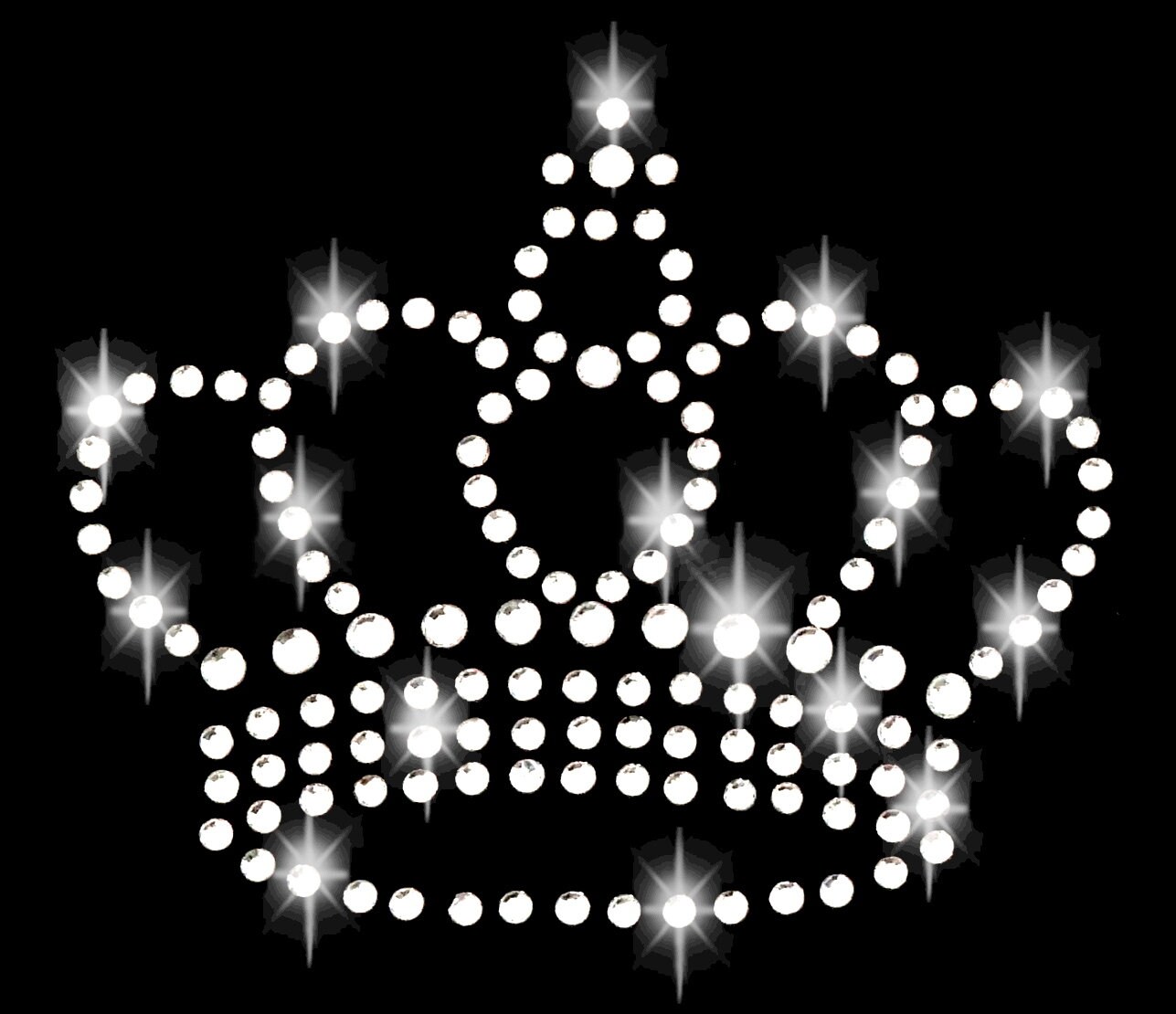 8x6cm Strass Applikation Krone Crown Bügelbild Hot Fix Applikationen Strasssteine Rhinestone Aufbügeln Krönchen Prinzessin König Adel Silber von ApfelblueteShopDE