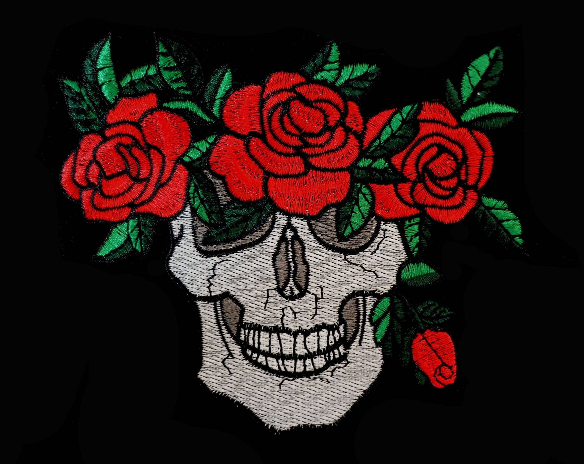 Applikationen 15cm Totenkopf Skull Rosen Bügelbild Hot Fix Bügelbilder Applikation Patch Iron On Bunt Aufbügler Dornenkrone Rot Applikationen 15cm Totenkopf Skull Rosen Bügelbild Hot Fix Bügelbilder Applikation Patch Iron On Bunt Aufbügler Dornenkrone Rot von ApfelblueteShopDE