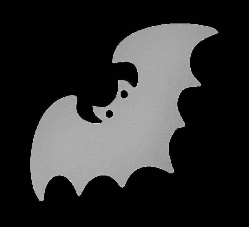 Fledermaus Bat Reflektierende Aufbügler Applikation Bügelbilder Leuchten Sicherheit Bügelbild Hotfix Applikationen Kinder Fluoreszierend von ApfelblueteShopDE