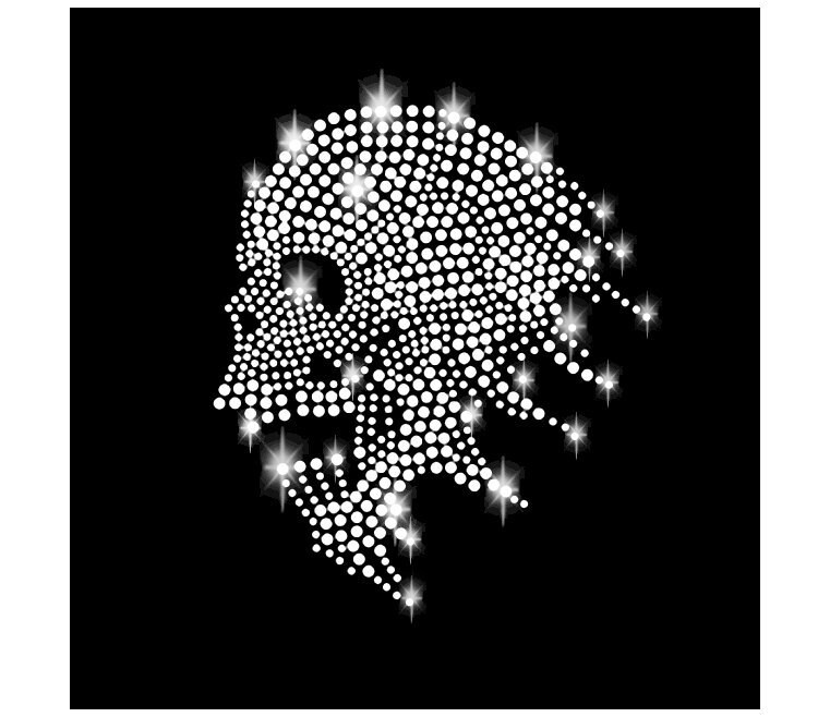 Strass Applikation Totenkopf Suger Skull Schädel Bügelbild Applikationen Hot Fix Strasssteine Gothic Rhinestone Gespenst Iron On Aufbügeln von ApfelblueteShopDE