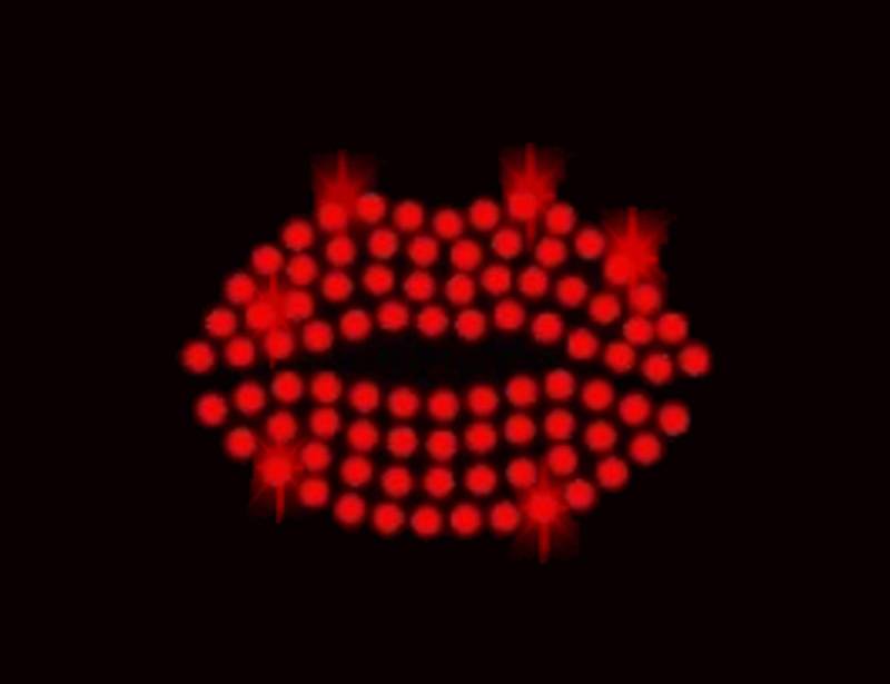 Strass Kuss Rot Lippen Kiss Mund Bügelbild Applikation Strasssteine Liebe Love Hot Fix Iron On Rhinestone Lips Xx Hellrot Red von ApfelblueteShopDE