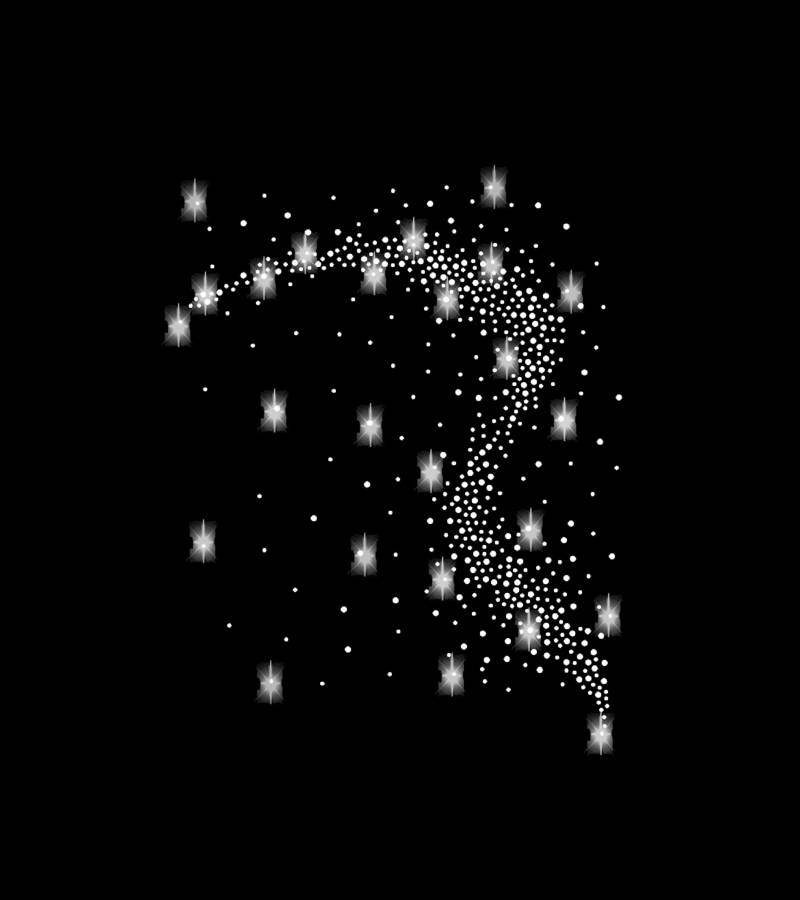 xl Strass Applikation Bügelbild Bordüre Welle Wasser Ornament Hot Fix Applikationen Strasssteine Rhinestone Neckline Ausschnitt Wave Trival von ApfelblueteShopDE