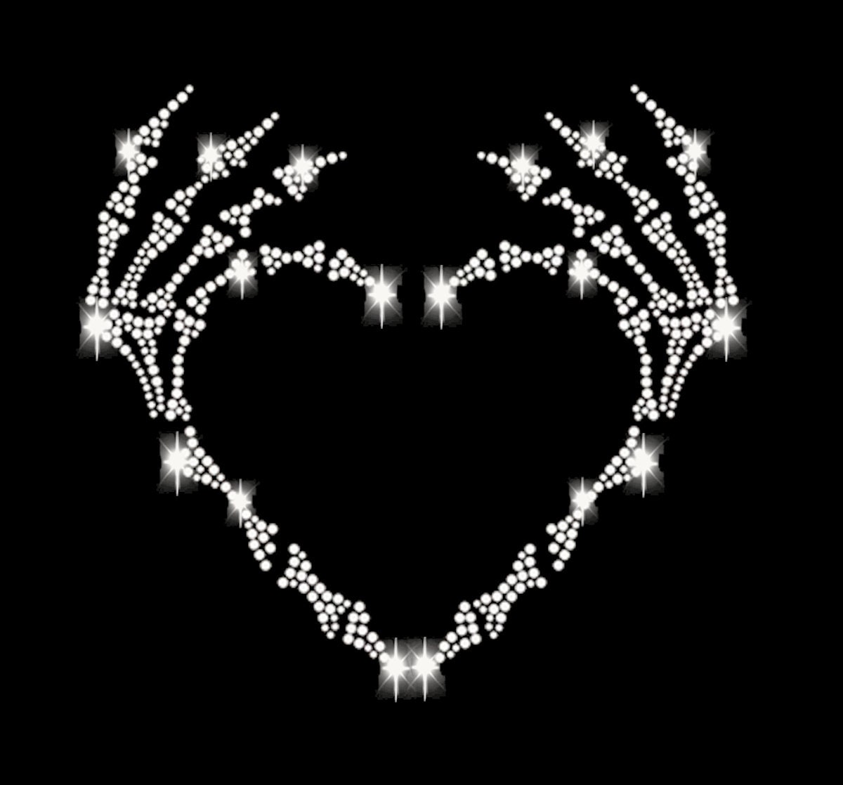 xl Strass Applikation Herz Finger Knochen Totenkopf Hände Hands Skull Bügelbild Applikationen Strasssteine Gothic Rhinestone Bones Aufbügeln xl Strass Applikation Herz Finger Knochen Totenkopf Hände Hands Skull Bügelbild Applikationen Strasssteine Gothic Rhinestone Bones Aufbügeln von ApfelblueteShopDE