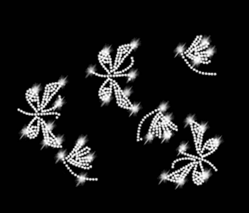 xl Strass Applikation Schmetterlinge Butterfly Bügelbild Hot Fix Applikationen Strasssteine Rhinestone Aufbügeln Schmetterling Insekt Sommer von ApfelblueteShopDE