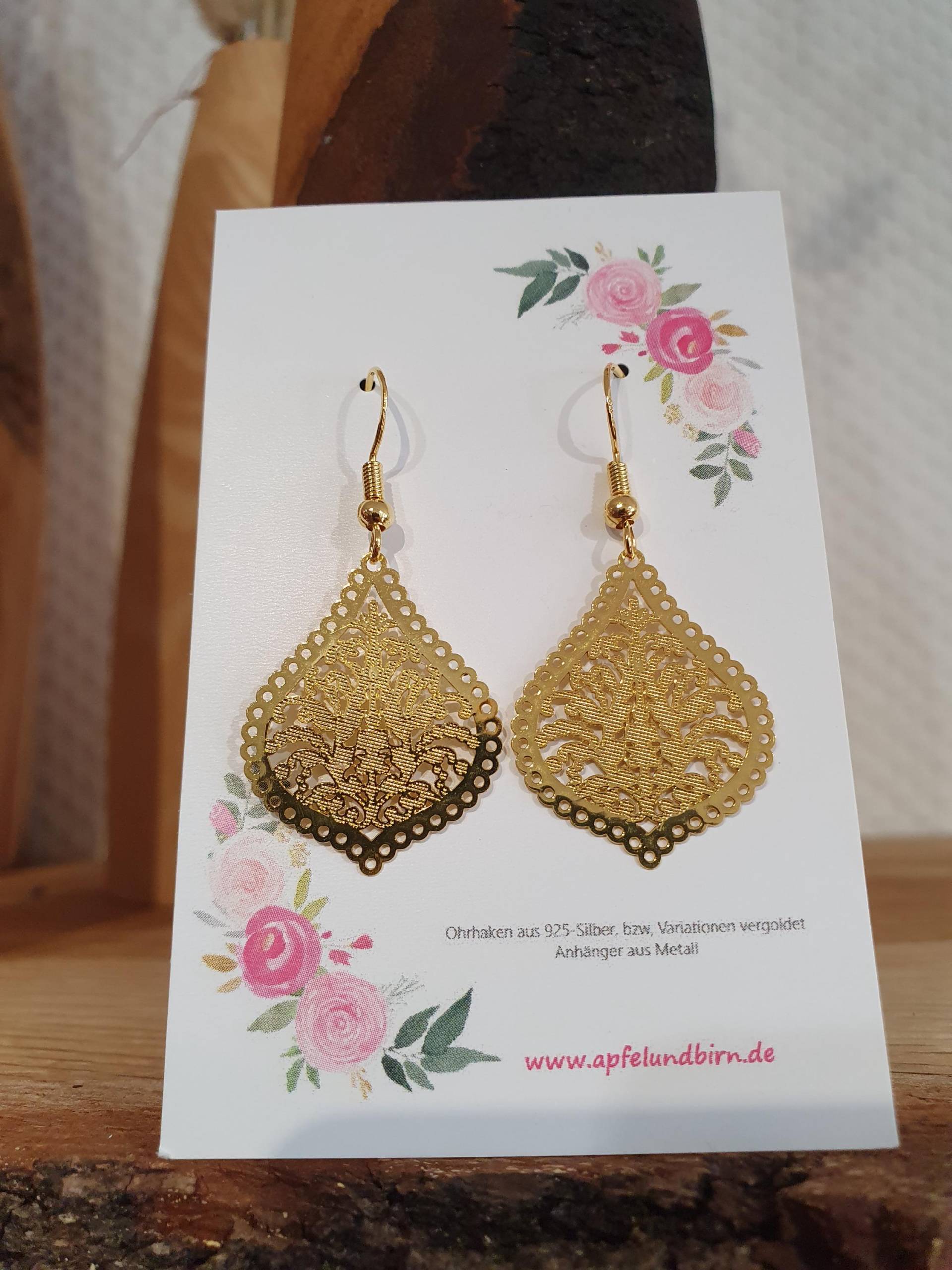 Filigrane Ohrhänger - Dirndlschmuck in Drei Verschieden Farben Und Formen Bestellbar von ApfelundBirn