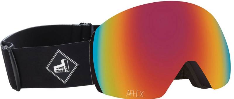 Aphex Snowboardbrille APHEX STYX THE ONE EDITION Magnet Schneebrille black strap red + Glas von Aphex