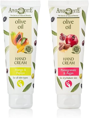 Aphrodite Hand Care Bundle. Intensive Hydration Handcreme. Feuchtigkeitslotion für trockene/rissige Haut (100 ml) 2er-Set von Aphrodite