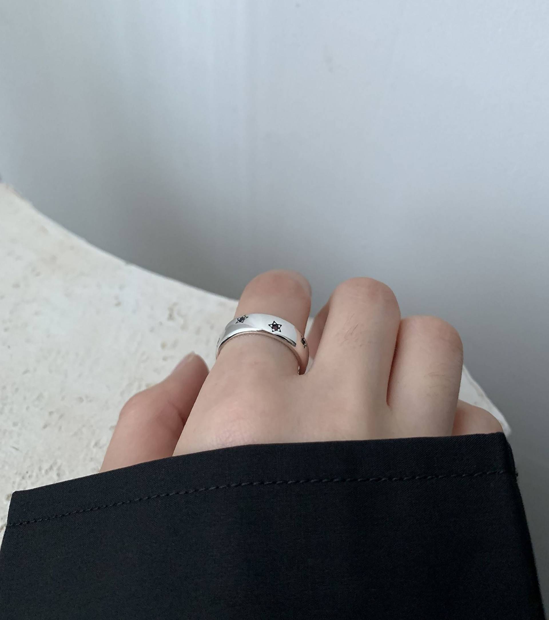 Aphrodit Sterling_925 Sterling Silber Ring_ Stern Ring- Verstellbarer Hand 925 Ring - Cooler Aphrodit Sterling_925 Sterling Silber Ring_ Stern Ring- Verstellbarer Hand 925 Ring - Cooler von AphroditeSterling