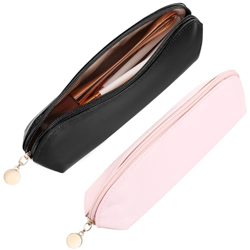 Tragbare Make-up-Pinseltasche, Make-up-Pinselhalter, Make-up-Pinsel-Organizer mit Reißverschluss, PU-Leder, Reise-Make-up-Pinseletui, kleine Make-up-Tasche, Make-up-Pinseltasche für Reisen im Freien von Aphumedc