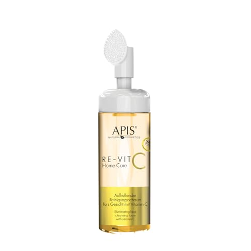 Apis RE-VIT C HOME CARE Aufhellender Gesichtswaschschaum - 150 ml - mit Vitamin C Reinigung, Aufhellung, Sanfte Pflege von Apis Natural Cosmetics