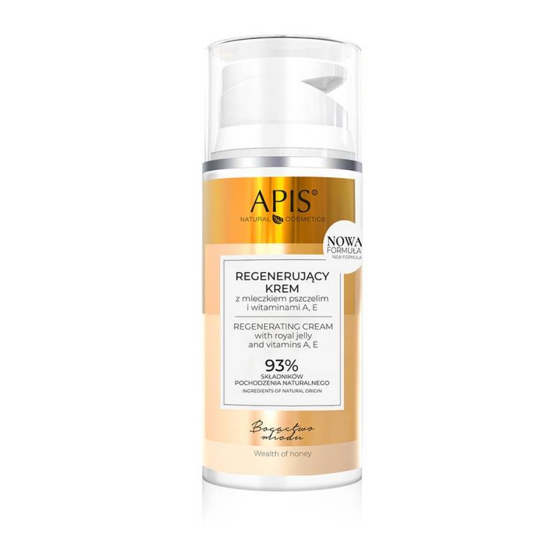 Apis Natural Cosmetics Anti-Aging-Creme APIS WEALTH OF HONEY, Regenerierende Creme mit Vitamin A, E, 100ml von Apis Natural Cosmetics