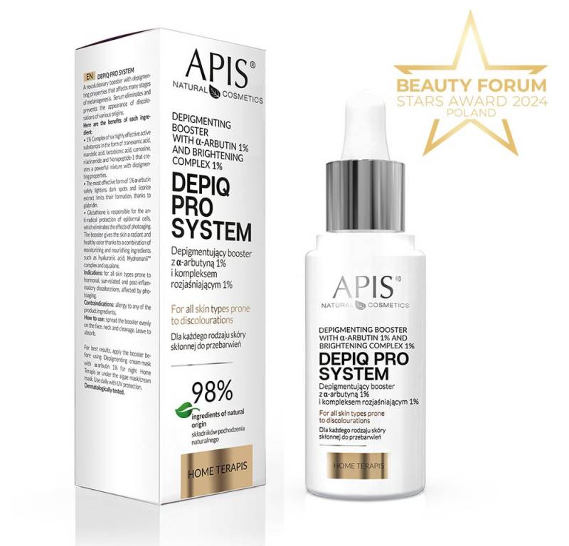 Apis Natural Cosmetics Gesichtspflege APIS DEPIQ PRO SYSTEM, Booster 1 % und Aufhellungskomplex 1 % von Apis Natural Cosmetics