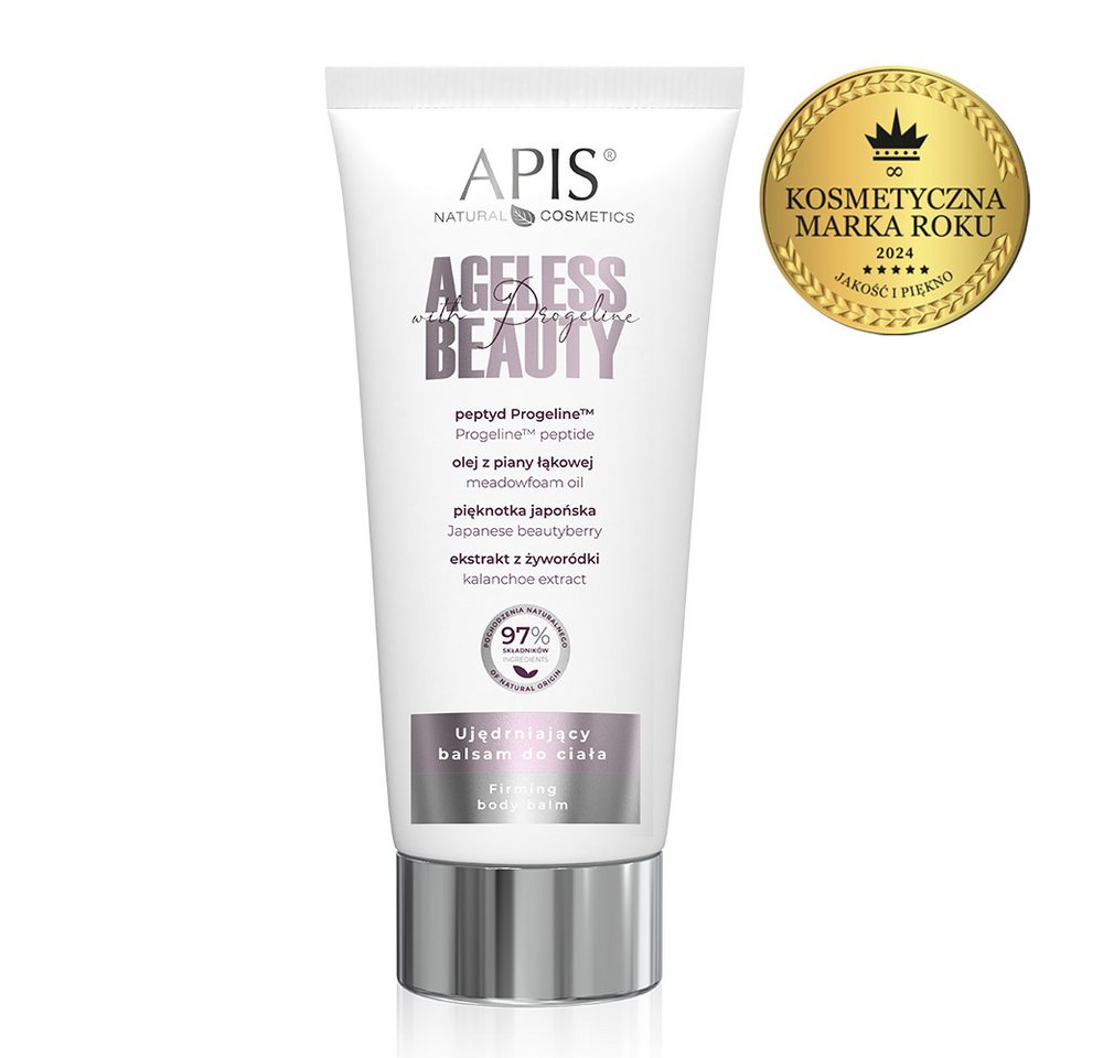 Apis Natural Cosmetics Körperbalsam APIS AGELESS BEAUTY WITH PROGELINE, Straffender Körperbalsam/ 200 ml Apis Natural Cosmetics Körperbalsam APIS AGELESS BEAUTY WITH PROGELINE, Straffender Körperbalsam/ 200 ml von Apis Natural Cosmetics