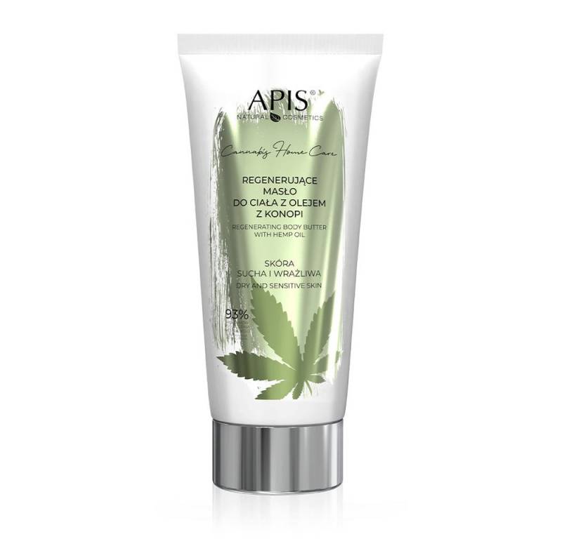 Apis Natural Cosmetics Körperpflegemittel APIS CANNABIS HOME CARE, Regenerierende Körperbutter mit Hanföl, 200ml von Apis Natural Cosmetics