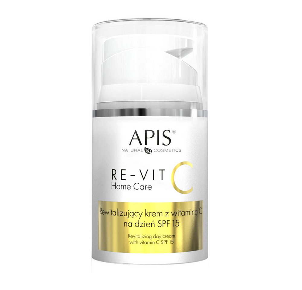 Apis Natural Cosmetics Tagescreme APIS RE-VIT C, Revitalisierende Tagescreme mit Vitamin C, LSF 15, 50ml von Apis Natural Cosmetics