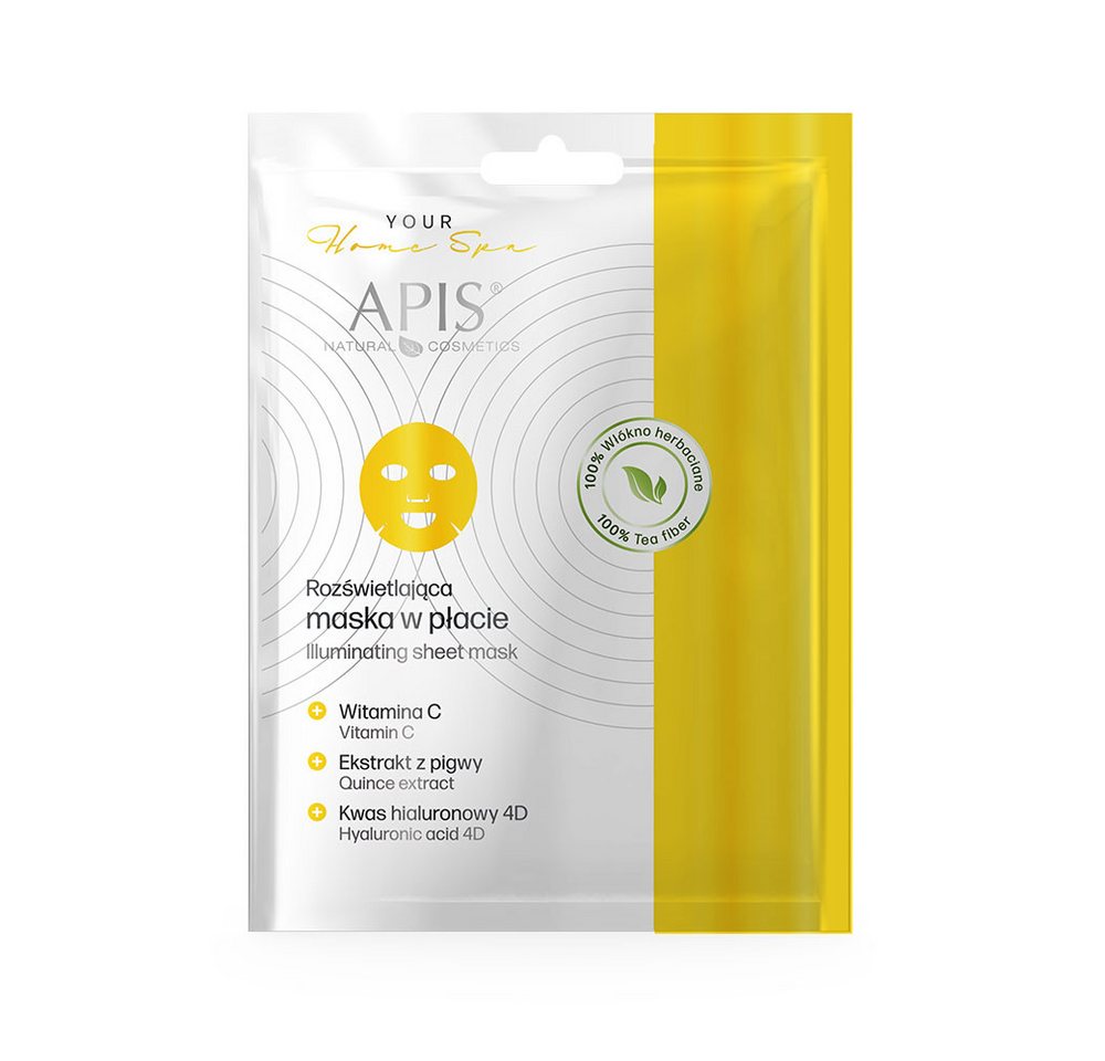 Apis Natural Cosmetics Tuchmaske APIS Glänzende Tuchmaske, 20 g Apis Natural Cosmetics Tuchmaske APIS Glänzende Tuchmaske, 20 g von Apis Natural Cosmetics