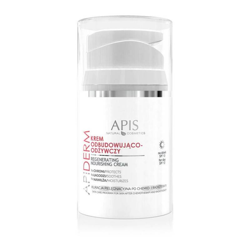 Apis Tagescreme APIS APIDERM, Onkologische Kosmetik -Tagescreme mit LSF 10, 50 ml von Apis