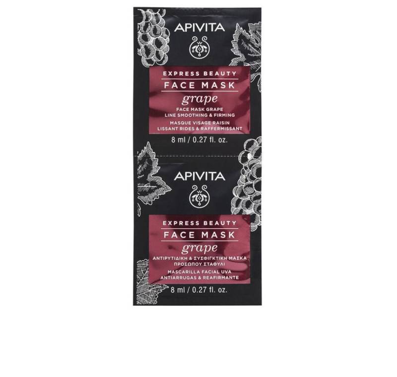 Apivita Gesichtsmaske EXPRESS BEAUTY Anti-Falten-Gesichtsmaske mit Trauben 2 x 8 ml von Apivita