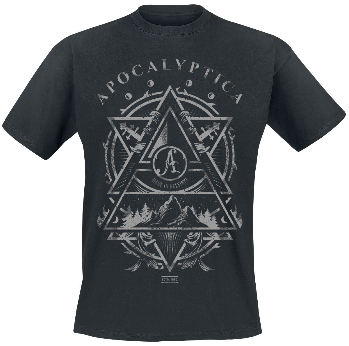 Apocalyptica T-Shirt - Made In Helsinki - S bis XXL - für Männer - Größe M - schwarz  - Lizenziertes Merchandise! von Apocalyptica