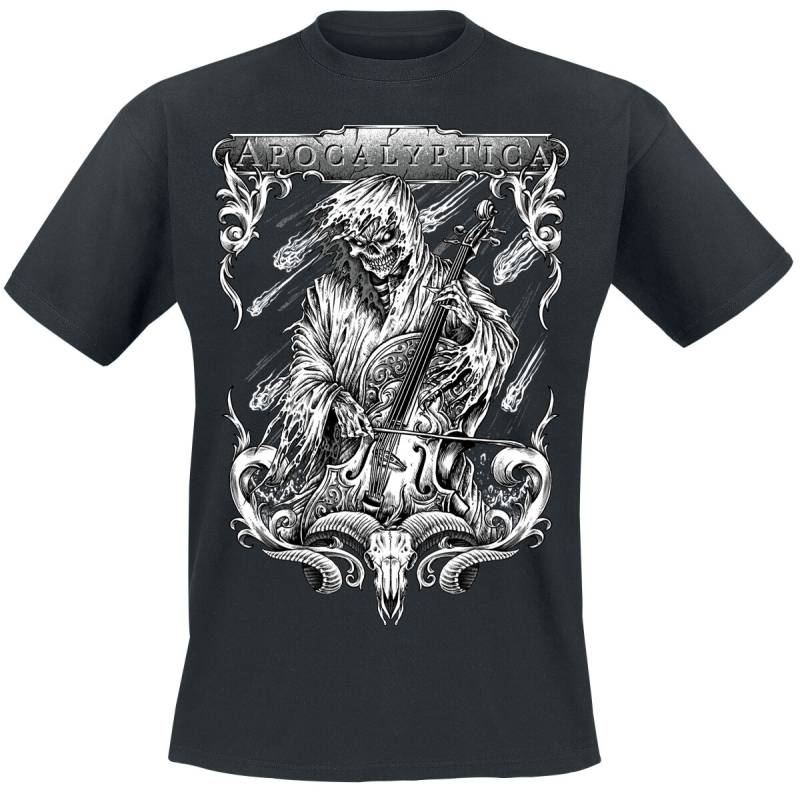 Apocalyptica T-Shirt - String Reaper - 3XL bis 4XL - für Männer - Größe 4XL - schwarz  - Lizenziertes Merchandise! von Apocalyptica