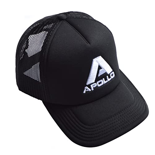 Apollo Cap, schicke Basecap Herren, Damen, Kinder und Jugendliche, Bequeme Trucker Cap, Schwarze Mütze, Baseball Cap von Apollo