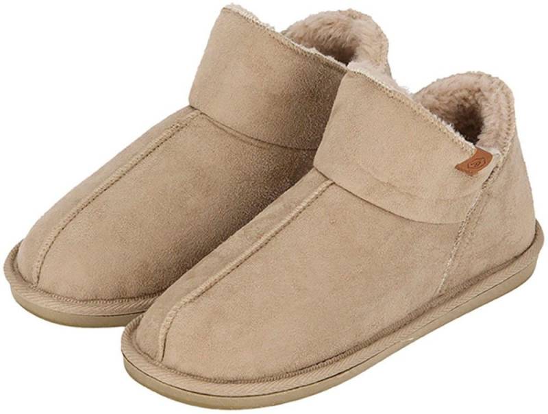 Apollo LADIES HOME BOOTS SUEDE Hausschuh mit Logoprägung und kuscheligen, wärmenden Innenfutter von Apollo