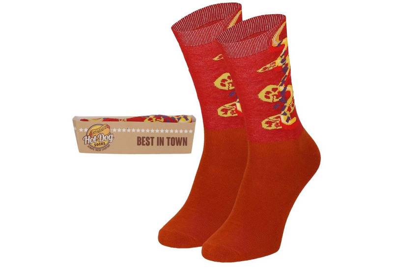 Apollo Socken HOTDOG (1-Paar) originell verpackt in einer Hotdog-Box von Apollo