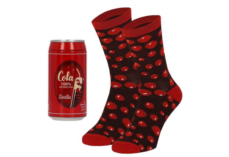 Apollo Socken LIMONADE SOCKEN in der GESCHENK-DOSE (1-Paar) originell verpackt in einer Getränkedose von Apollo