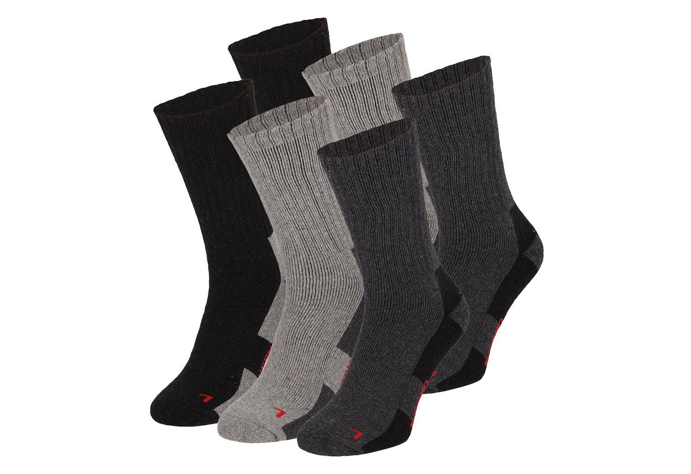 Apollo Socken Thermo (6-Paar) Wollmischung, Frottee, strapazierfähig, 6 Paar von Apollo