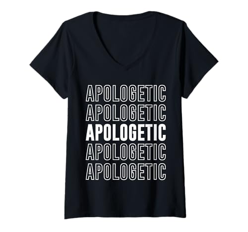Damen Apologetisch T-Shirt mit V-Ausschnitt Damen Apologetisch T-Shirt mit V-Ausschnitt von Apologetic Apparel