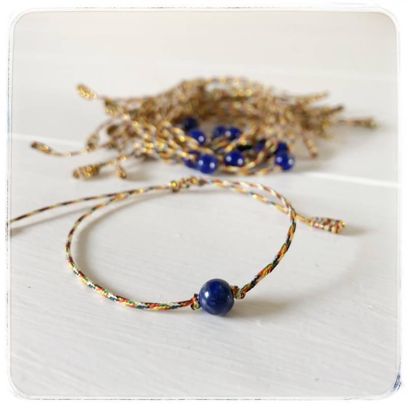 „Lucky Lapis" Lapislazuli-Gliederarmband „Lucky Lapis" Lapislazuli-Gliederarmband von ApookLaNomade