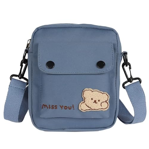 Frauen Kleine Messenger Bag Student Umhängetasche Cartoon Bär Crossbody Tasche Einfache Umhängetasche Tasche Tasche Für Die Tägliche Schule Cartoon Bär Messenger Bag Für Frauen Kleine Umhängetasche von Apooke