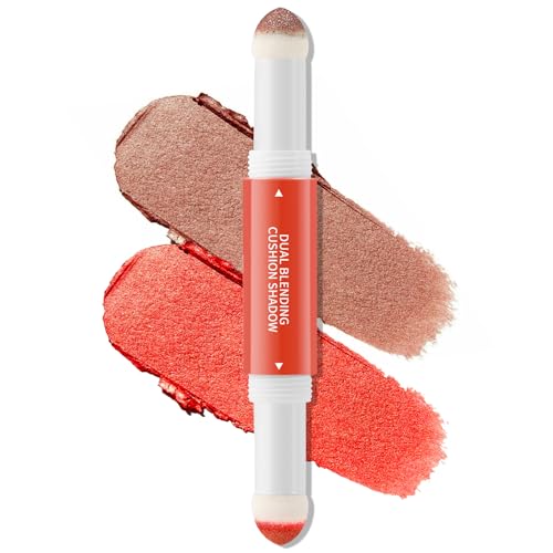 Apooliy 2 in 1 Creme-Lidschatten-Stift,Glitter Brightener Lidschatten-Stift Crayon,Hochpigmentierter Lidschattenstift，Langanhaltender Highlighter Stick von Apooliy