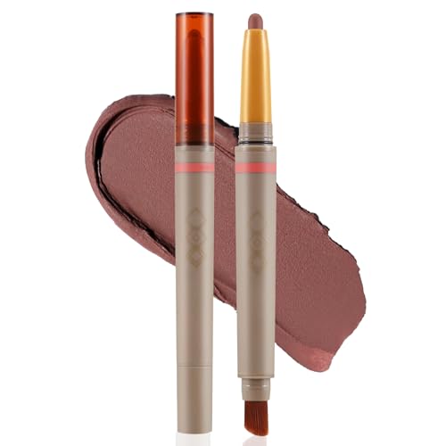 Apooliy 2 in 1 Creme-Lidschatten-Stift,Hochpigmentierte, matte Lidschatten-Aufheller-Stifte,Wasserfester Augen-Makeup-Stift, lang anhaltend Apooliy 2 in 1 Creme-Lidschatten-Stift,Hochpigmentierte, matte Lidschatten-Aufheller-Stifte,Wasserfester Augen-Makeup-Stift, lang anhaltend von Apooliy