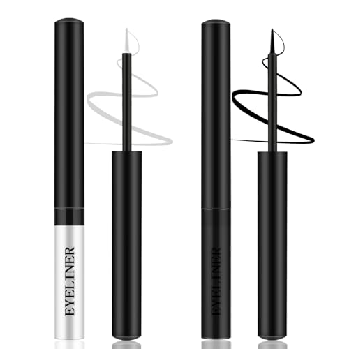 Apooliy 2pcs Matte Eyeliner,Wasserfester flüssiger Eyeliner,Langlebiger Eyeliner-Stift in 2 FarbenSchnell trocknender bunter Eyeliner-Stift, blau, braun Apooliy 2pcs Matte Eyeliner,Wasserfester flüssiger Eyeliner,Langlebiger Eyeliner-Stift in 2 FarbenSchnell trocknender bunter Eyeliner-Stift, blau, braun von Apooliy