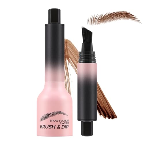 Apooliy Brow Fection Winkelbürste & Dip,Wasserfestes Augenbrauengel, haarähnliche Striche, Augenbrauenstift, gepresster Wild Brow Pencil, lang anhaltend Apooliy Brow Fection Winkelbürste & Dip,Wasserfestes Augenbrauengel, haarähnliche Striche, Augenbrauenstift, gepresster Wild Brow Pencil, lang anhaltend von Apooliy