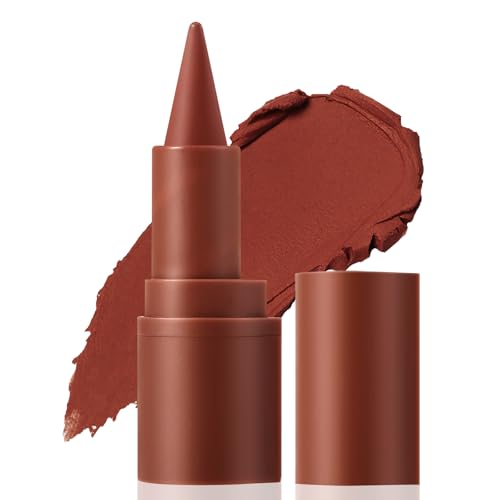 Apooliy Matte Lipstick für Frauen, Creme-Lippenfarbe, langanhaltendes Lippen-Makeup, wasserfester roter Lippenstift, Samt-Makeup-Stift von Apooliy