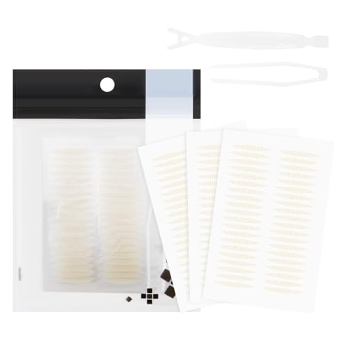 Apooliy Wasserdichte unsichtbare doppelte Augenlidklebebänder Aufkleber,400 Stück Augenlidheber-Streifen,Eye Lift Tape für hängende Augenlider von Apooliy