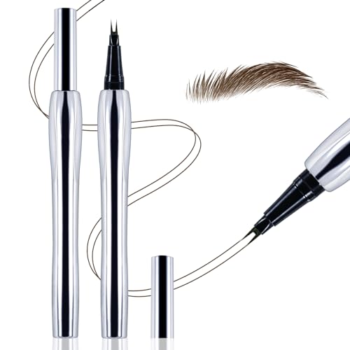 Apooliy Wasserfester Augenbrauenstift, Microblading-Brauenstift und unterer Wimpernstift, lang anhaltender flüssiger Augenbrauendefinierer, hohe Pigmentierung von Apooliy
