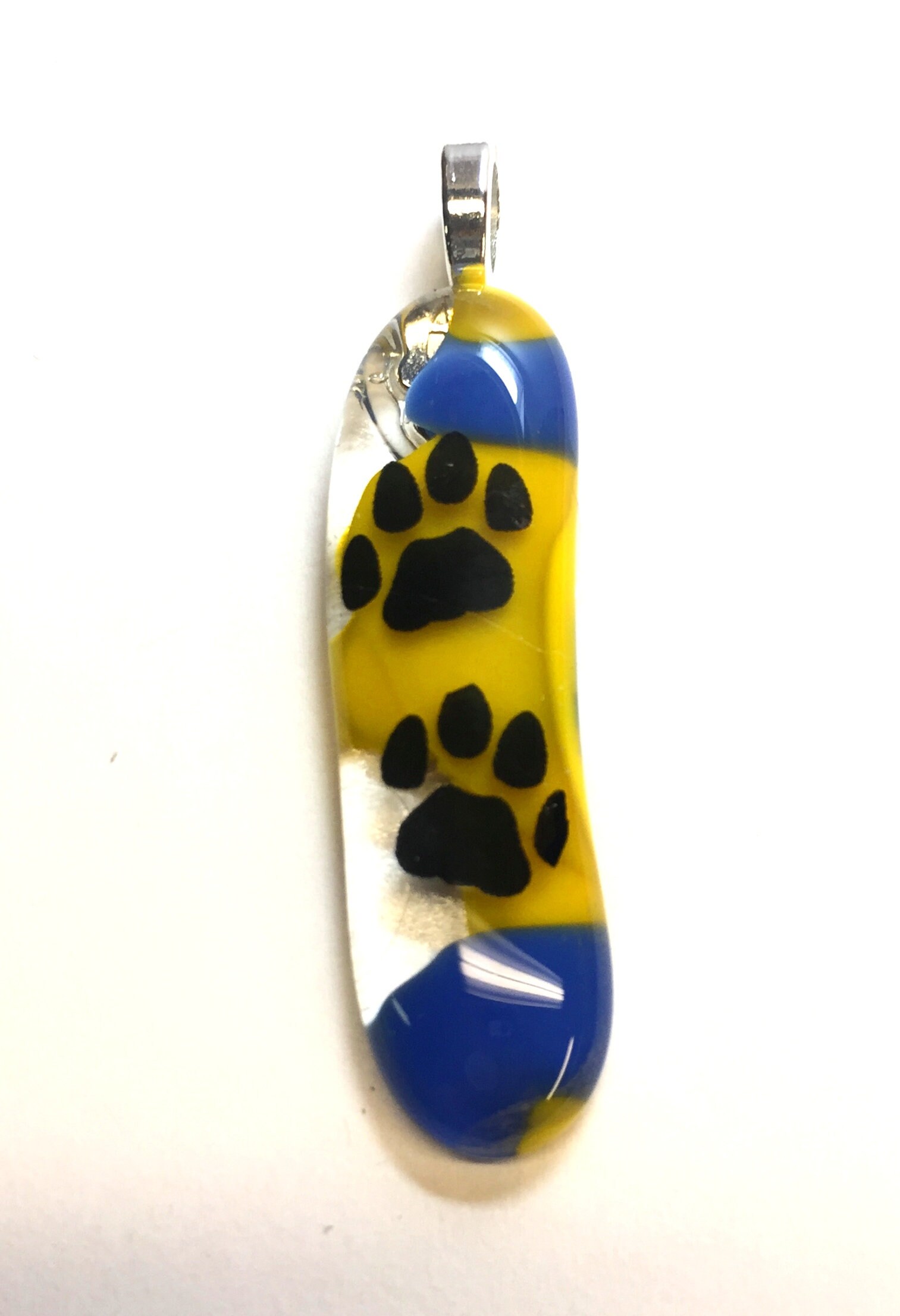 Lange Pfote Verschmolzen Glas Lang Anhänger Mit Halskette Lange Pfote Verschmolzen Glas Lang Anhänger Mit Halskette von AppArtGallery