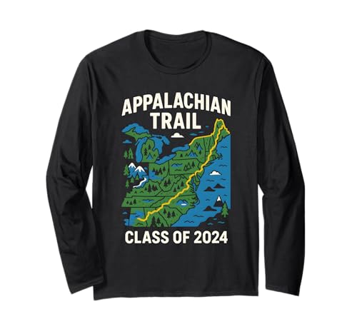 Appalachian Trail Class of 2024 Retro Herren Wanderabenteuer Langarmshirt Appalachian Trail Class of 2024 Retro Herren Wanderabenteuer Langarmshirt von Appalachian Trail National Park Hiking Apparel