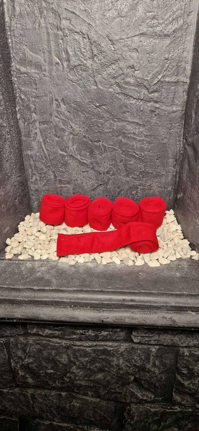 Imperialis Stoffstreifen 6 Stück Rot von ApparatusLarpShop