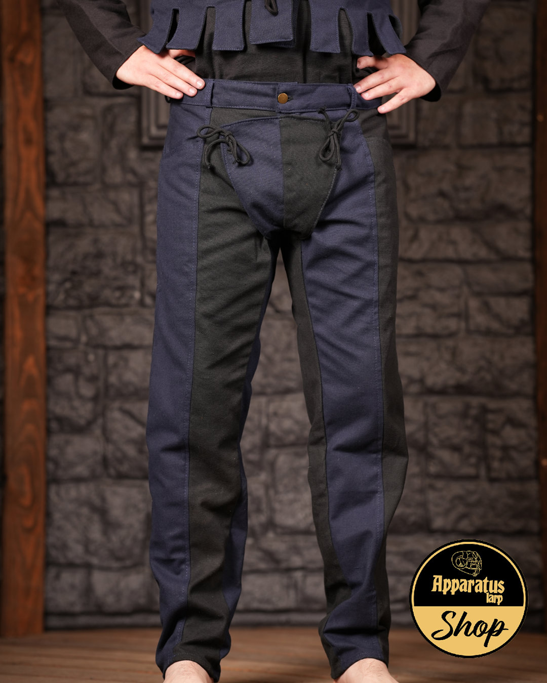 Landsknecht Hose Imperialis Blau/Schwarz von ApparatusLarpShop