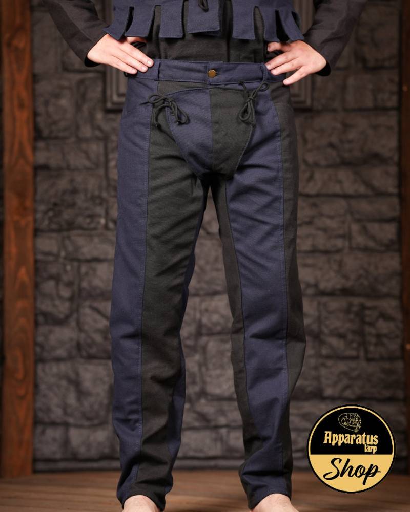 Landsknecht Hose Imperialis Blau/Schwarz von ApparatusLarpShop